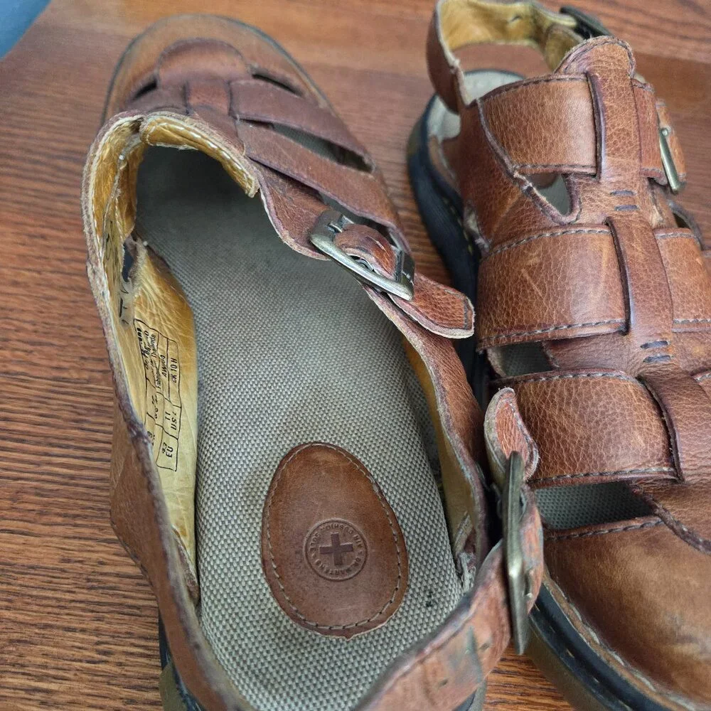 Dr. Martens Brown Leather Fisherman Sandals
